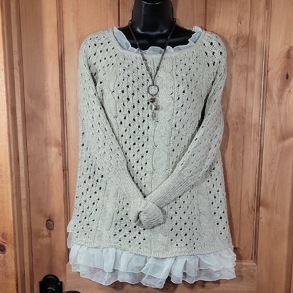 Cream Knit Women's Sweater